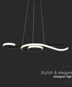 Κρεμαστό Φωτιστικό LED 18W 3000K Μαύρου Χρώματος V-TAC – 8020