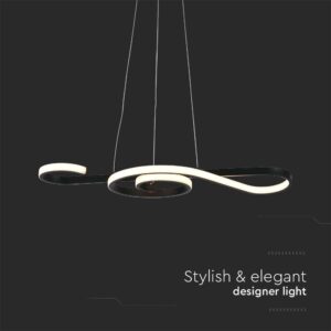 Κρεμαστό Φωτιστικό LED 18W 3000K Μαύρου Χρώματος V-TAC – 8020