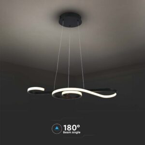 Κρεμαστό Φωτιστικό LED 18W 3000K Μαύρου Χρώματος V-TAC – 8020