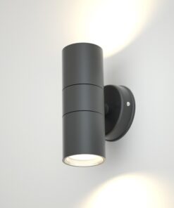 it-Lighting Ouachita 2xGU10 Outdoor Up-Down Wall Lamp Anthracite D15.2cmx11.3cm (80200644)