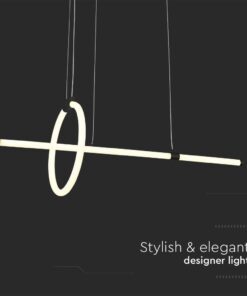 Κρεμαστό Φωτιστικό LED 16W Μαύρο V-TAC 1820lm Θερμό Λευκό 3000K – 8022