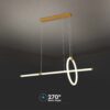 Κρεμαστό Φωτιστικό LED 16W Χρυσό V-TAC 1820lm Θερμό Λευκό 3000K – 8023