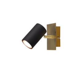Φωτιστικό Spot Trio Lighting MARLEY 1x GU10 Schwarz-Gold Μεταλλικό – 802400180