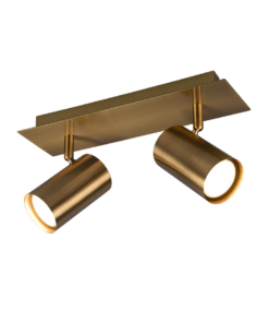 Σποτ Trio Lighting 2xGU10 Αντικέ Ορείχαλκος Μεταλλικό 802400204