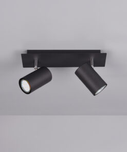 Σποτ Trio Lighting 2xGU10 Μαύρο Ματ Μεταλλικό 802400232