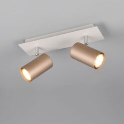 Πολύφωτο Οροφής/Τοίχου MARLEY Σποτ 2xGU10 Καφε & Γκρι Trio Lighting – 802400265