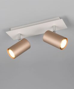 Πολύφωτο Οροφής/Τοίχου MARLEY Σποτ 2xGU10 Καφε & Γκρι Trio Lighting – 802400265
