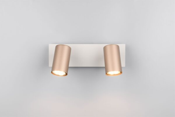 Πολύφωτο Οροφής/Τοίχου MARLEY Σποτ 2xGU10 Καφε & Γκρι Trio Lighting – 802400265