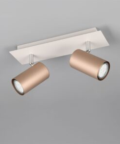 Πολύφωτο Οροφής/Τοίχου MARLEY Σποτ 2xGU10 Καφε & Γκρι Trio Lighting – 802400265