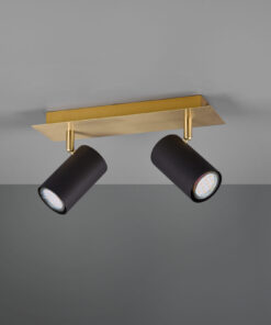 Φωτιστικό Spot Trio Lighting MARLEY 2x GU10 Schwarz-Gold Μεταλλικό – 802400280