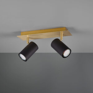 Φωτιστικό Spot Trio Lighting MARLEY  2x GU10 Schwarz-Gold Μεταλλικό   – 802400280