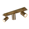 Σποτ Trio Lighting   3xGU10 Αντικέ Ορείχαλκος Μεταλλικό    802400304