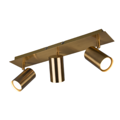 Σποτ Trio Lighting 3xGU10 Αντικέ Ορείχαλκος Μεταλλικό 802400304
