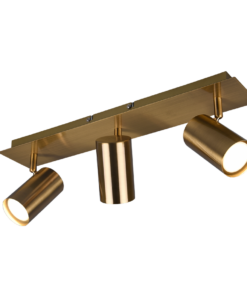Σποτ Trio Lighting 3xGU10 Αντικέ Ορείχαλκος Μεταλλικό 802400304