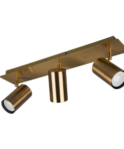 Σποτ Trio Lighting 3xGU10 Αντικέ Ορείχαλκος Μεταλλικό 802400304