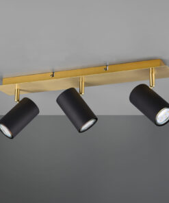 Φωτιστικό Spot Trio Lighting MARLEY 3x GU10 Schwarz-Gold Μεταλλικό – 802400380