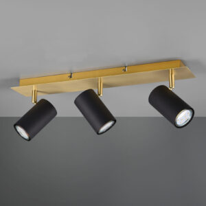 Φωτιστικό Spot Trio Lighting MARLEY  3x GU10 Schwarz-Gold Μεταλλικό   – 802400380