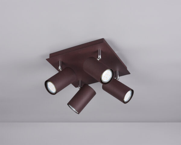 Σποτ Trio Lighting   4xGU10 Σκουριά Μεταλλικό    802430424
