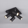 Σποτ Trio Lighting   4xGU10 Μαύρο Ματ Μεταλλικό    802430432