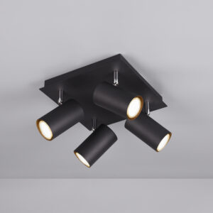 Σποτ Trio Lighting   4xGU10 Μαύρο Ματ Μεταλλικό    802430432