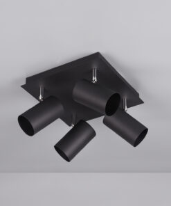 Σποτ Trio Lighting 4xGU10 Μαύρο Ματ Μεταλλικό 802430432