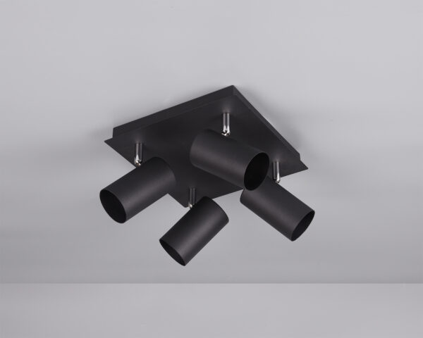 Σποτ Trio Lighting   4xGU10 Μαύρο Ματ Μεταλλικό    802430432