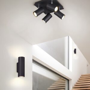 Σποτ Trio Lighting   4xGU10 Μαύρο Ματ Μεταλλικό    802430432