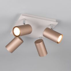 Πολύφωτο Οροφής MARLEY Σποτ 4xGU10 Καφε και Γκρι Trio Lighting – 802430465