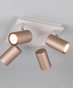 Πολύφωτο Οροφής MARLEY Σποτ 4xGU10 Καφε και Γκρι Trio Lighting – 802430465