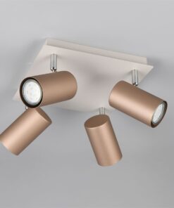 Πολύφωτο Οροφής MARLEY Σποτ 4xGU10 Καφε και Γκρι Trio Lighting – 802430465