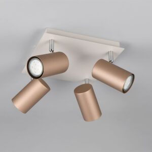 Πολύφωτο Οροφής MARLEY Σποτ 4xGU10 Καφε και Γκρι Trio Lighting – 802430465