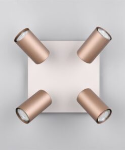 Πολύφωτο Οροφής MARLEY Σποτ 4xGU10 Καφε και Γκρι Trio Lighting – 802430465