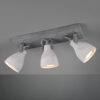 Σποτ Trio Lighting  3xGU10 Τσιμέντο Μεταλλικό  802500378