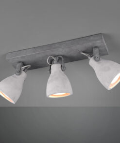 Σποτ Trio Lighting 3xGU10 Τσιμέντο Μεταλλικό 802500378