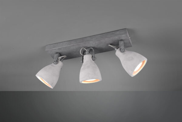 Σποτ Trio Lighting  3xGU10 Τσιμέντο Μεταλλικό  802500378