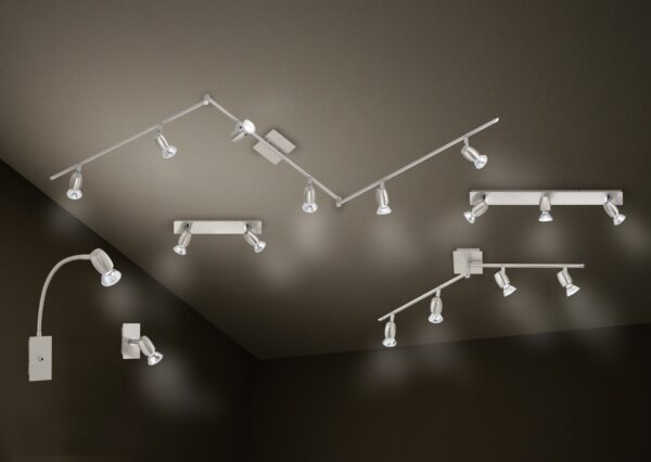Σποτ Trio Lighting   GU10 Νίκελ Ματ Μεταλλικό    803000107