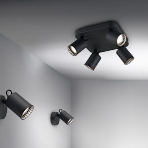 Σποτ Trio Lighting   GU10 Μαύρο Ματ Μεταλλικό    803500132