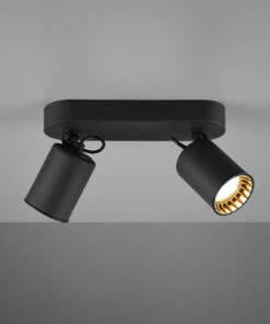 Σποτ Trio Lighting 2xGU10 Μαύρο Ματ Μεταλλικό 803500232