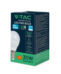 LED Λάμπα E14 P45 3.7W V-TAC PRO Samsung Chip 320lm Ψυχρό Λευκό 6400K – 8044