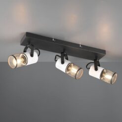 Φωτιστικό Οροφής Σποτ TOSH Trio Lighting 3x E14 Μαύρο-Άσπρο – 804300334