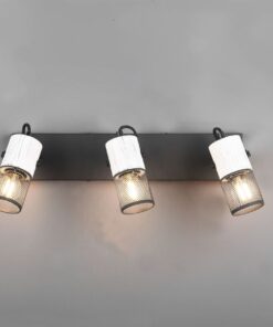 Φωτιστικό Οροφής Σποτ TOSH Trio Lighting 3x E14 Μαύρο-Άσπρο – 804300334