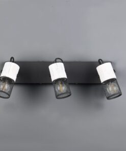 Φωτιστικό Οροφής Σποτ TOSH Trio Lighting 3x E14 Μαύρο-Άσπρο – 804300334