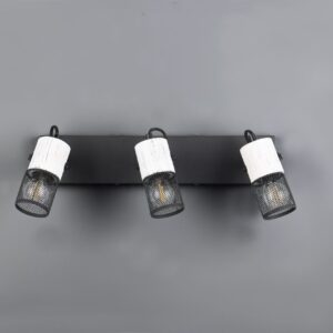 Φωτιστικό Οροφής Σποτ TOSH Trio Lighting 3x E14  Μαύρο-Άσπρο – 804300334