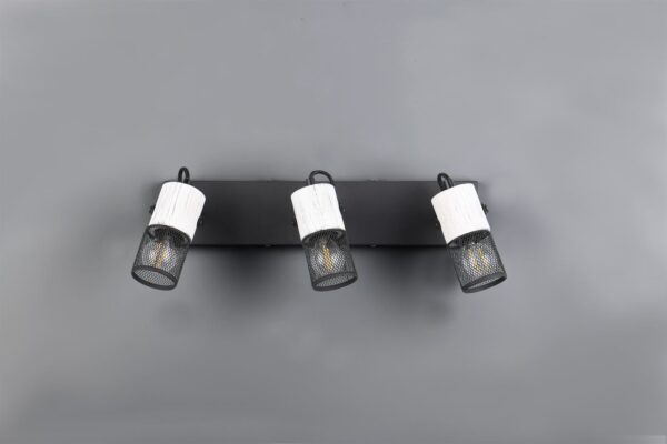 Φωτιστικό Οροφής Σποτ TOSH Trio Lighting 3x E14  Μαύρο-Άσπρο – 804300334
