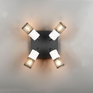 Φωτιστικό Οροφής Σποτ TOSH Trio Lighting 4x E14 Μαύρο-Άσπρο – 804300434