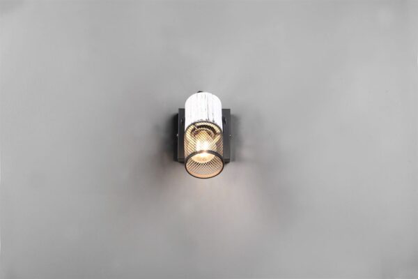 Επιτοίχιο Φωτιστικό Trio Lighting 1x E14 Χρώματος Μαύρο Άσπρο – 804370134