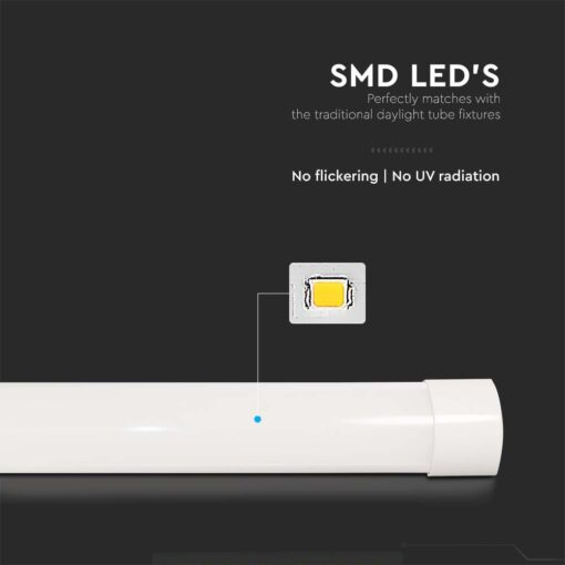 LED Πρισματικό Γραμμικό Φωτιστικό 120cm 40W V-TAC 4800lm Φυσικό Λευκό 4000K – 8048