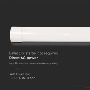 LED Πρισματικό Γραμμικό Φωτιστικό 150cm 50W V-TAC 6000lm Φυσικό Λευκό 4000K – 8050