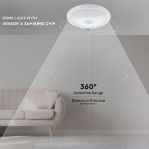 LED Πλαφονιέρα Λευκή με Ανιχνευτή Κίνησης 12W V-TAC PRO Samsung Chip 120° 800lm Φ290 Θερμό Λευκό 3000K – 807