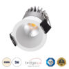 GloboStar® MICRO-S 60236 Χωνευτό LED Spot Downlight TrimLess Φ4cm 5W 650lm 38° AC 220-240V IP20 Φ4 x Υ5.9cm – Στρόγγυλο – Λευκό – Φυσικό Λευκό 4500K – Bridgelux COB – 5 Years Warranty